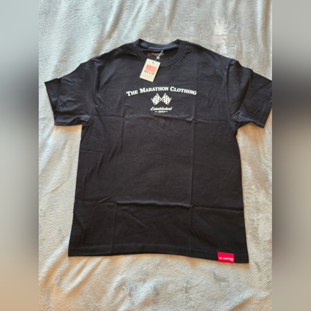 TMC Marathon clothing Black T-Shirt Size Large